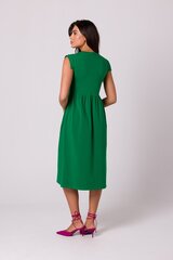 B262 Платье с завышенной талией - сочный зеленый цена и информация | Платья | 220.lv