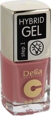 Лак для ногтей Delia Coral Hybrid Gel, 44 Tea Rose, 11 мл цена и информация | Лаки для ногтей, укрепители | 220.lv