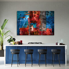 Glezna uz audekla, Sarkanā abstrakcija цена и информация | Картины | 220.lv
