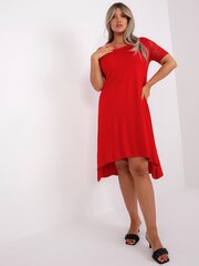 Женское платье больших размеров, красное цена и информация | Платья | 220.lv