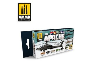 Akrils krāsu komplekts Ammo Mig AH64 Apache, 7253 cena un informācija | Modelēšanas un zīmēšanas piederumi | 220.lv