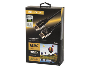 Blow, HDMI, 3 m cena un informācija | Kabeļi un vadi | 220.lv