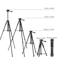 Hurtel Aluminum Tripod D-700 cena un informācija | Fotokameru statīvi | 220.lv