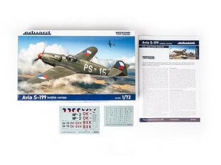 Lidmašīna Eduard Weekend edition Avia S-199 Bubble Canopy 1/72, 7471, 1gab. цена и информация | Kонструкторы | 220.lv