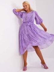светло-фиолетовое ажурное испанское платье с окантовкой цена и информация | Платья | 220.lv