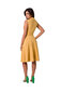 B261 Kokvilnas kleita ar atloku apakšu, dzeltena cena un informācija | Kleitas | 220.lv