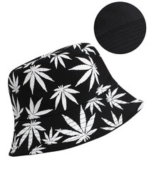 Apgriežama Bucket hat ar lapu apdruku 9562-uniw cena un informācija | Sieviešu cepures | 220.lv