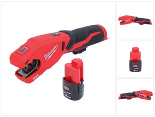 Аккумуляторный труборез из нержавеющей стали Milwaukee M12 PCSS-201 12 В 12–28 мм + 1х аккумулятор 2,0 Ач – без зарядного блока цена и информация | Пилы, циркулярные станки | 220.lv