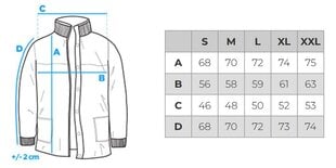 Ziemas jaka vīriešiem Ombre OM-JAHP-0145, zils cena un informācija | Vīriešu virsjakas | 220.lv