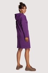 B238 Платье с высоким воротником и карманами - фиолетовое цена и информация | Платья | 220.lv