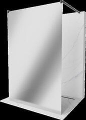 Walk-in dušas siena Mexen Kioto, melna, spoguļstikla, 110 x 200 cm cena un informācija | Dušas durvis, dušas sienas | 220.lv
