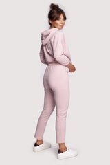 B240 Bikses ar dekoratīviem rāvējslēdzējiem, rozā цена и информация | Женские брюки | 220.lv