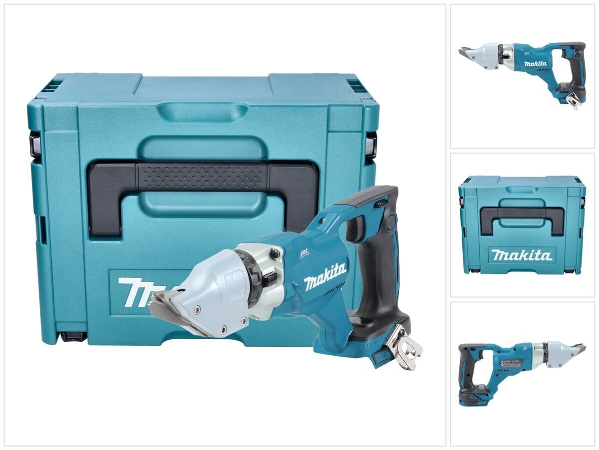 Makita DJS 200 ZJ Akumulatora skārda šķēres 18 V 2,0 mm + Makpac - bez akumulatora, bez lādētāja цена и информация | Zāģi, ripzāģi | 220.lv