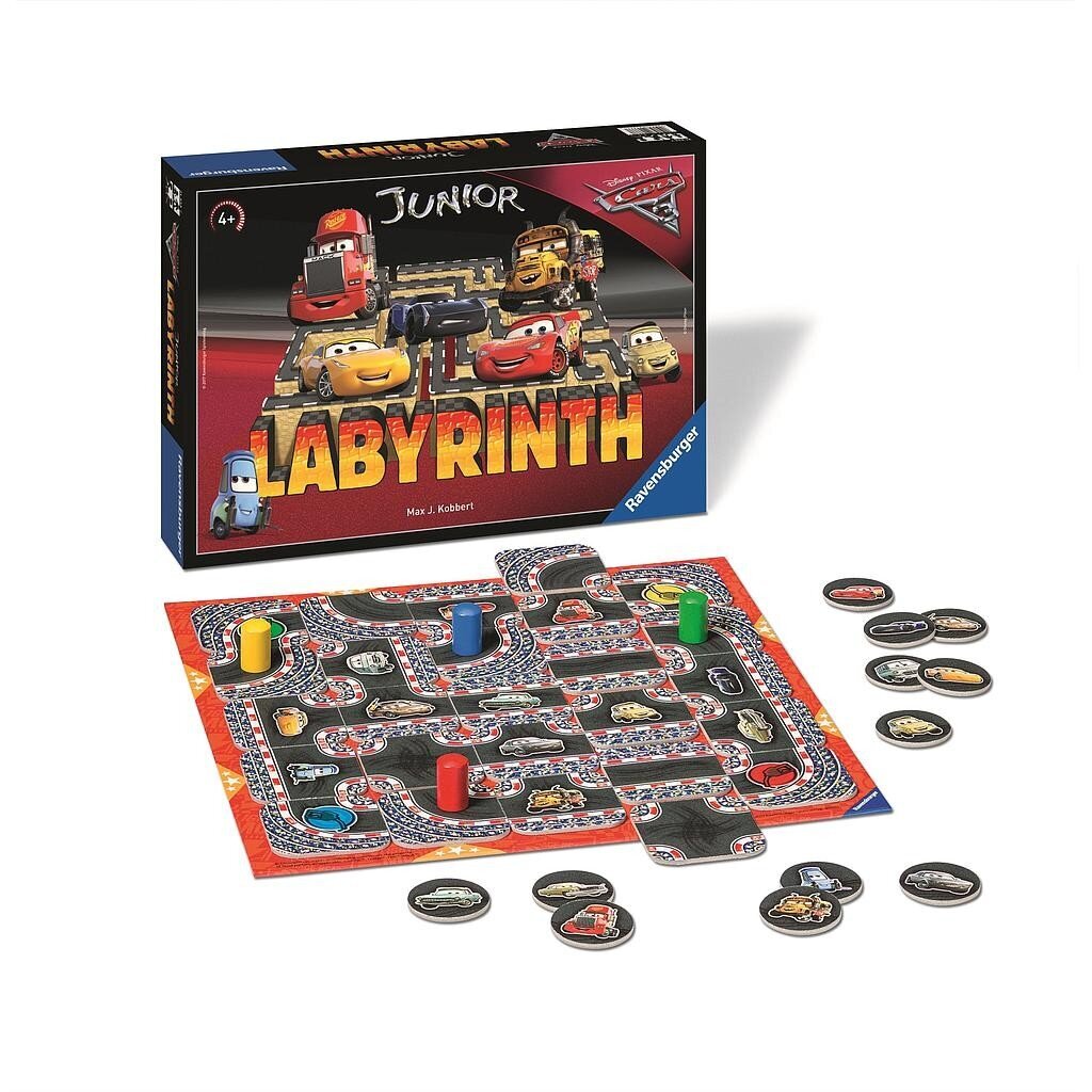 Ravensburger galda spēle Junior labirints Cars цена и информация | Galda spēles | 220.lv