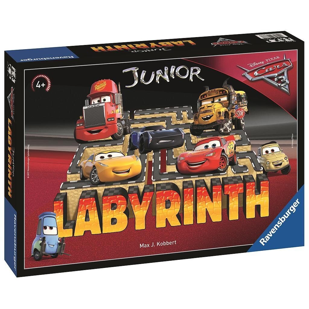 Ravensburger galda spēle Junior labirints Cars cena un informācija | Galda spēles | 220.lv