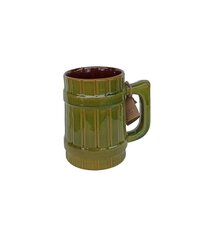 Глиняная пивная чашка Вайдава, 0.5 л, зеленая цена и информация | Оригинальные кружки | 220.lv