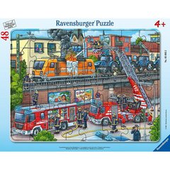 Пазл Ravensburger большой плитки, 48 деталей, пожарная служба цена и информация | Пазлы | 220.lv