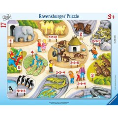 Ravensburger puzle liela tāfele puzle 17 gabali Skaitīt līdz 5 cena un informācija | Puzles, 3D puzles | 220.lv