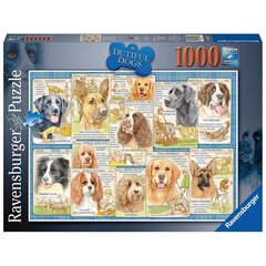 Пазл Ravensburger, 1000 деталей, послушные собаки цена и информация | Пазлы | 220.lv