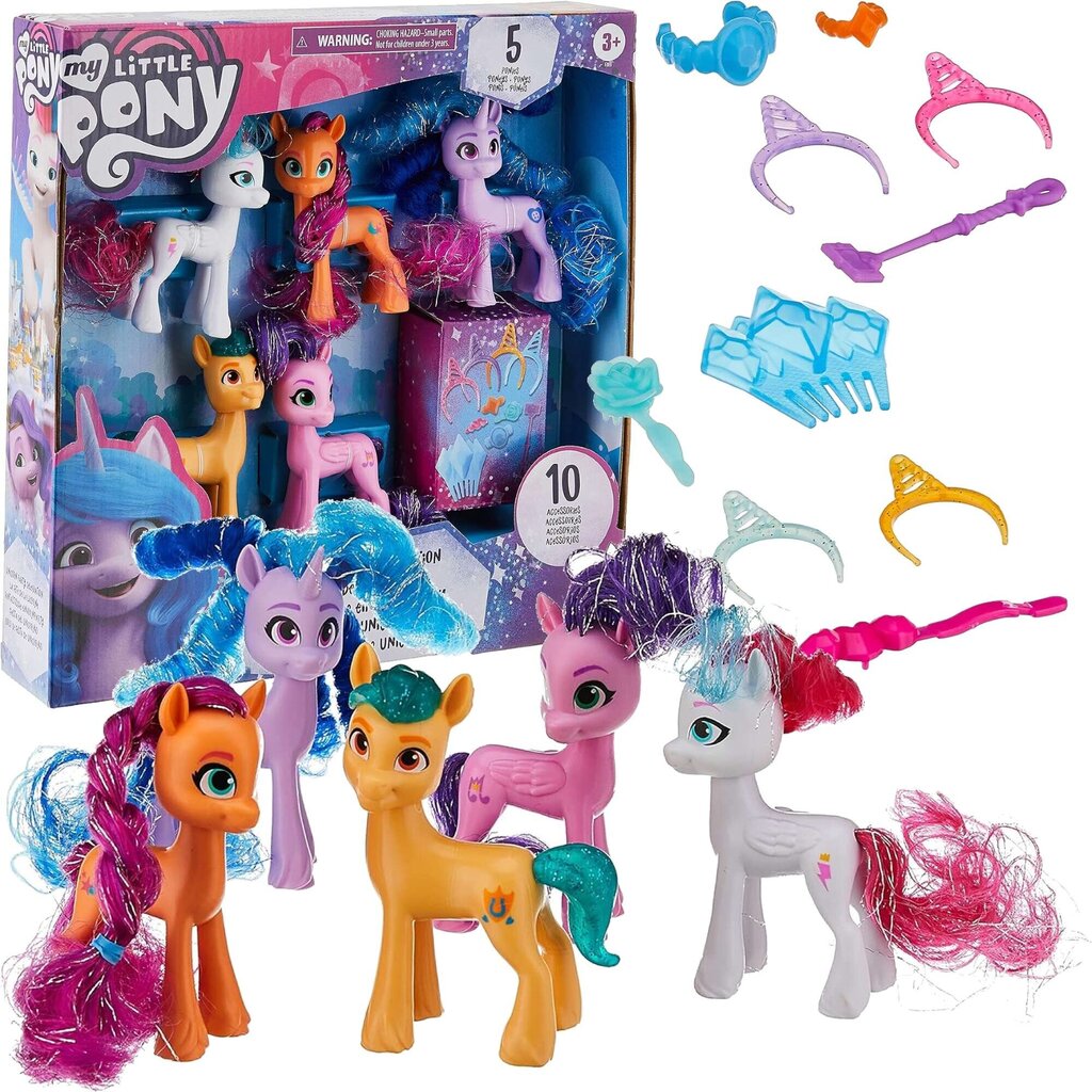 Figūriņu komplekts My Little Pony, 5 gab. cena un informācija | Rotaļlietas zēniem | 220.lv
