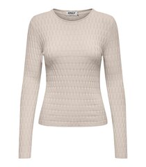 Only sieviešu džemperis Ever 15310680*01, bēšs cena un informācija | Sieviešu džemperi | 220.lv
