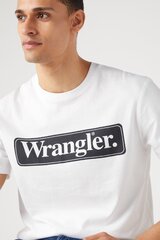 Футболкa мужская Wrangler 112341133-3XL, белая цена и информация | Мужские футболки | 220.lv