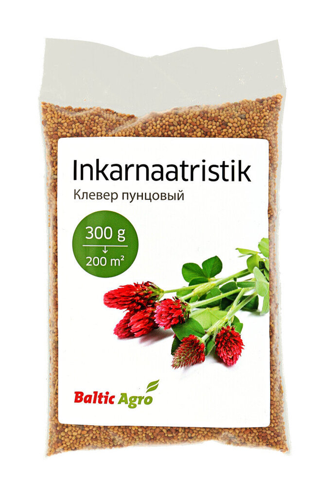 Sarkanais āboliņš, Baltic Agro, 300g cena un informācija | Zāliena sēklas | 220.lv