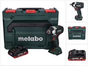 Аккумуляторный ударный гайковерт Metabo SSW 18 LT 300 BL 18 В 300 Нм + 1х аккумулятор 4,0 Ач + MetaBOX - без зарядного устройства цена и информация | Шуруповерты, дрели | 220.lv