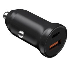 Devia car charger Smart Mini PD QC 3.0 30W 1x USB-C 1x USB black цена и информация | Зарядные устройства для телефонов | 220.lv