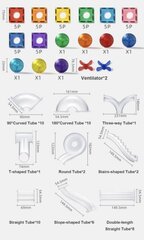 Магнитный конструктор- трасса с шариками MiDeer, 100 деталей цена и информация | Конструкторы и кубики | 220.lv
