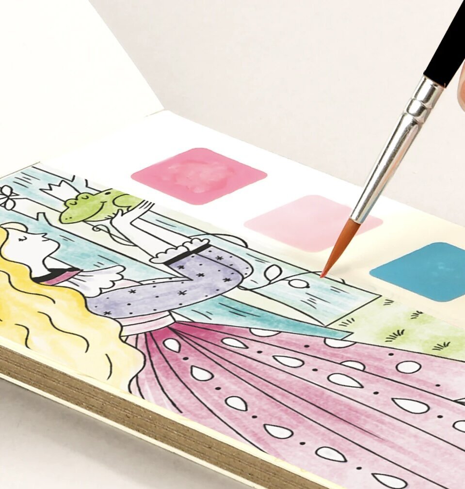 Akvareļu krāsojamā grāmata MiDeer, 20 lapas цена и информация | Modelēšanas un zīmēšanas piederumi | 220.lv