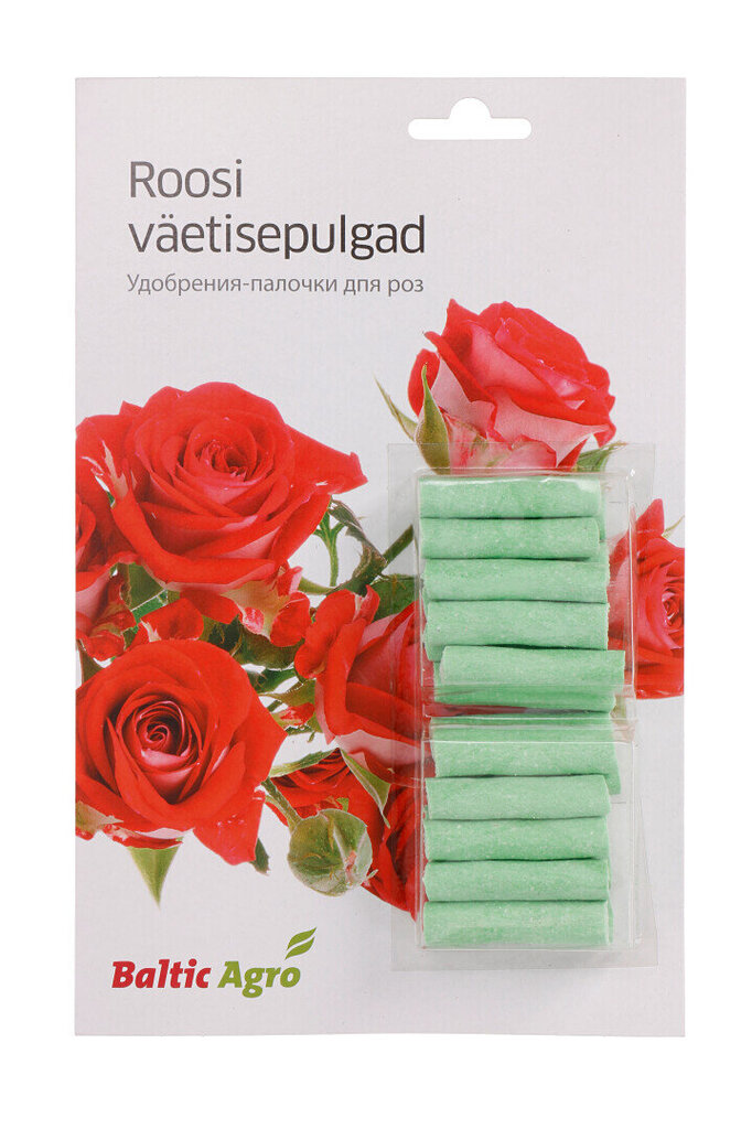 Rožu mēslojuma kociņi, Baltic Agro, 20 gab cena un informācija | Beramie mēslošanas līdzekļi | 220.lv
