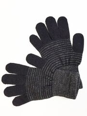 Knitas детские перчатки 057*05, черный/серый 4779018649940 цена и информация | Шапки, перчатки, шарфы для мальчиков | 220.lv