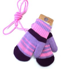 KNITAS ДЕТСКИЕ ВАРЕЖКИ 607*03, тёмно-лиловый/светло-лиловый 185607*03-005 цена и информация | Шапки, перчатки, шарфы для девочек | 220.lv