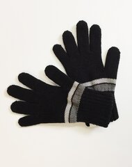 Детские перчатки Knitas, черный/тёмно-серый 4779018645331 цена и информация | Шапки, перчатки, шарфы для мальчиков | 220.lv
