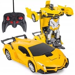 Tālvadības robots automašīna, dzeltena цена и информация | Игрушки для мальчиков | 220.lv