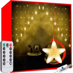 Ziemassvētku virtene ar 136 LED, 5,35 m, silti balta цена и информация | Гирлянды | 220.lv