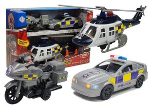 Policijas transportlīdzekļu komplekts, pelēki cena un informācija | Rotaļlietas zēniem | 220.lv