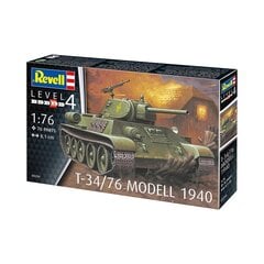 Клеевая модель Revell российского танка Т-34/76, модель 1940 года, масштаб 1:76. цена и информация | Атрибутика для игроков | 220.lv