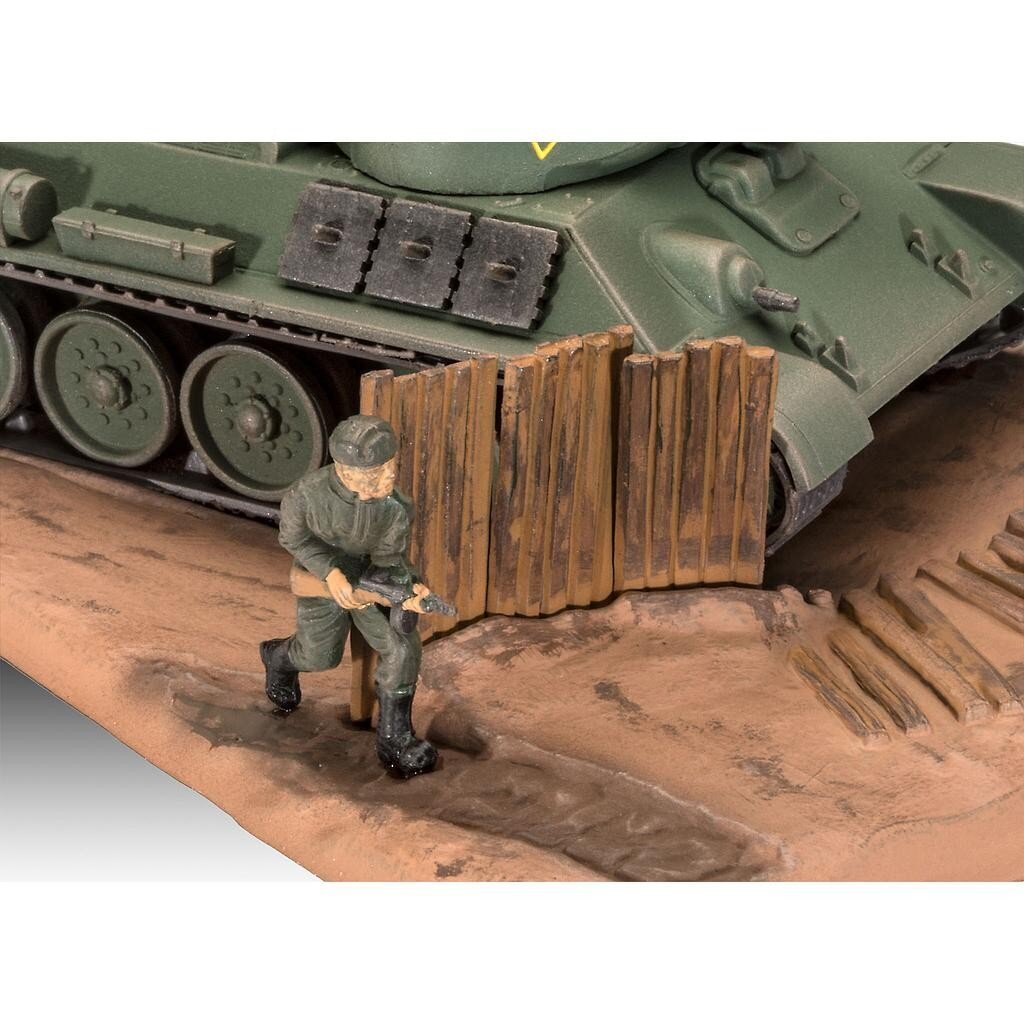 Revell adhezīvs modelis Krievijas tanks T-34/76 Modelis 1940 1:76 cena un informācija | Datorspēļu suvenīri | 220.lv