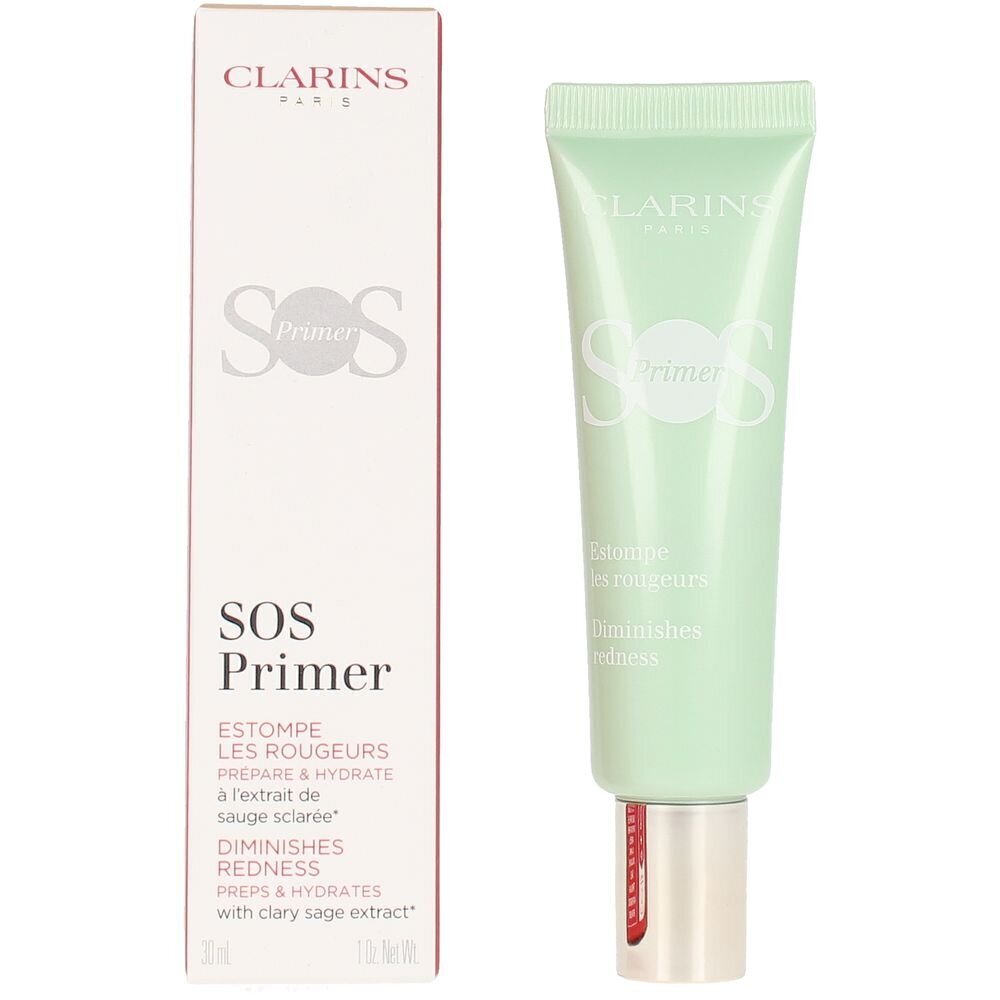 Grima bāze Clarins SOS 04 Green, 30 ml cena un informācija | Grima bāzes, tonālie krēmi, pūderi | 220.lv