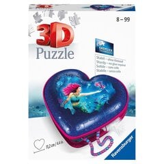 Ravensburger 3D puzles juvelierizstrādājumu kastīte Mermaid cena un informācija | Puzles, 3D puzles | 220.lv