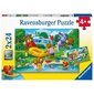 Ravensburger puzle 2x24 gab Lāču svētki cena un informācija | Puzles, 3D puzles | 220.lv