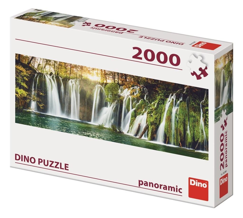 Dino panorāmas puzle 2000 gabalu, Plitvices ūdenskritums цена и информация | Puzles, 3D puzles | 220.lv