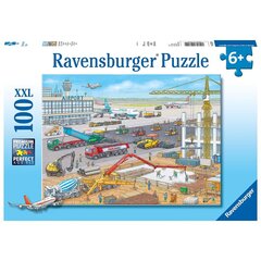 Ravensburger puzle 100 gabali, Būvlaukums lidostā cena un informācija | Puzles, 3D puzles | 220.lv