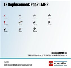 Lego Education rezerves daļu komplekts 2 cena un informācija | Konstruktori | 220.lv