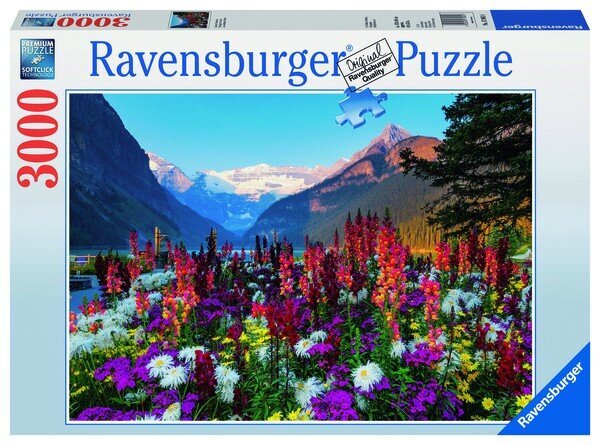 Ravensburger puzle 3000 gab. Ziedaini kalni cena un informācija | Puzles, 3D puzles | 220.lv