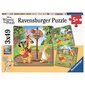 Ravensburger puzle 3x49gab Vinnijs Pūks - Sporta diena cena un informācija | Puzles, 3D puzles | 220.lv