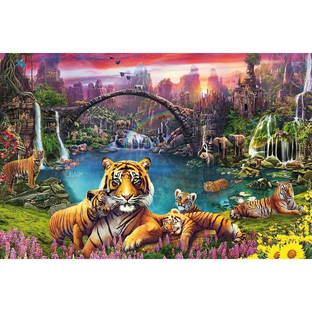 Ravensburger Puzzle 3000 gab.Tīģeris paradīzes lagūnā цена и информация | Puzles, 3D puzles | 220.lv