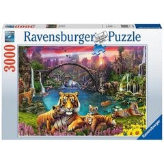 Ravensburger Puzzle 3000 gab.Tīģeris paradīzes lagūnā cena un informācija | Puzles, 3D puzles | 220.lv